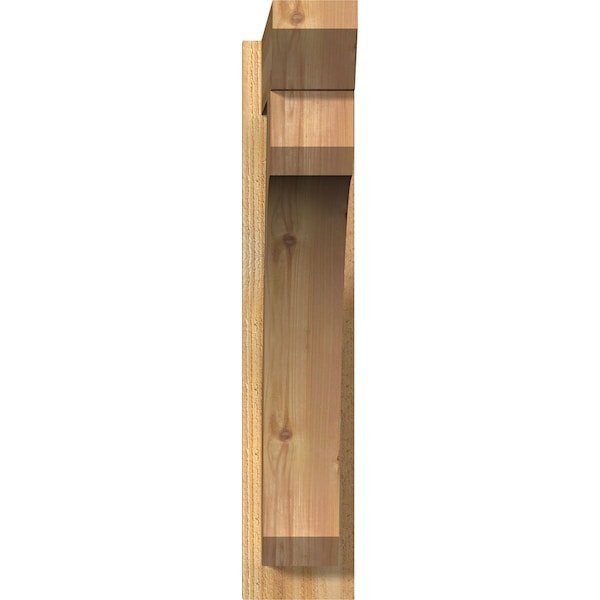 Legacy Slat Rough Sawn Outlooker, Western Red Cedar, 6W X 26D X 30H